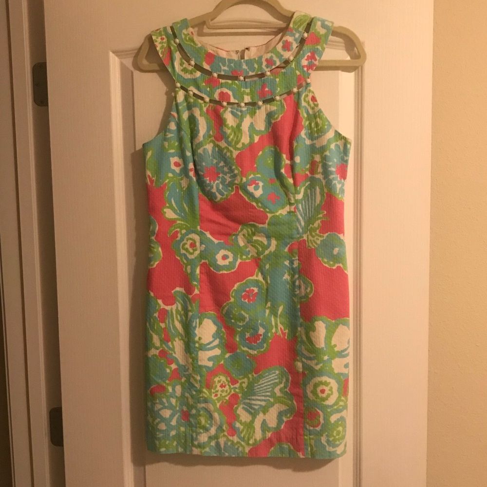 LILLY PULITZER WOMEN'S LINDY BEADED SHIFT DRESS